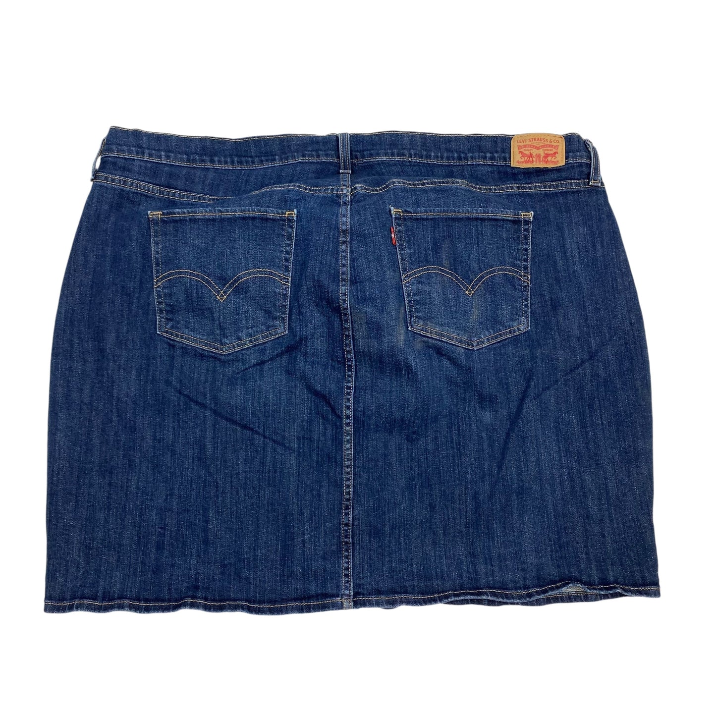 Skirt Mini & Short By Levis In Blue Denim, Size: 3x