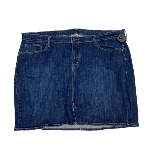 Skirt Mini & Short By Levis In Blue Denim, Size: 3x