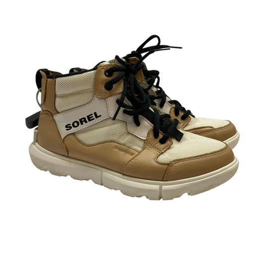 Shoes Sneakers By Sorel In Cream & Tan, Size: 6.5