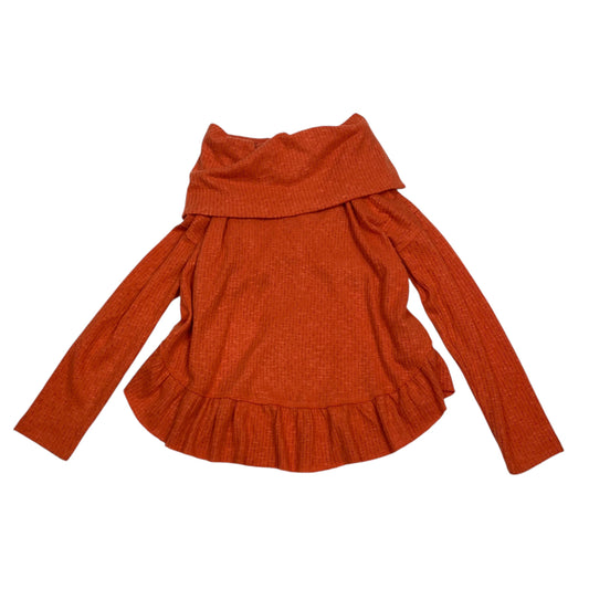 Top Long Sleeve By Maeve In Orange, Size: S