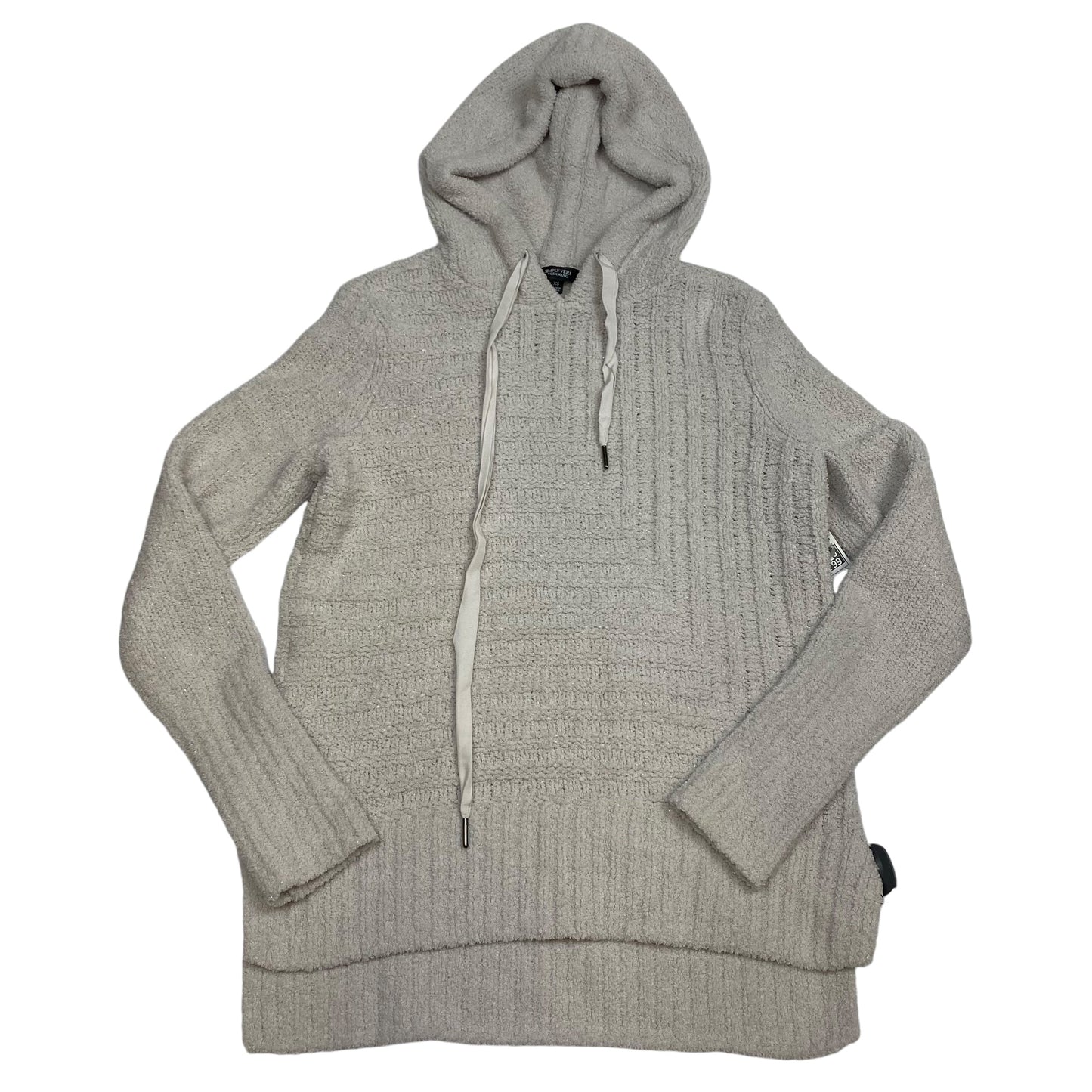 Sweatshirt Hoodie By Simply Vera In Grey, Size: Xs