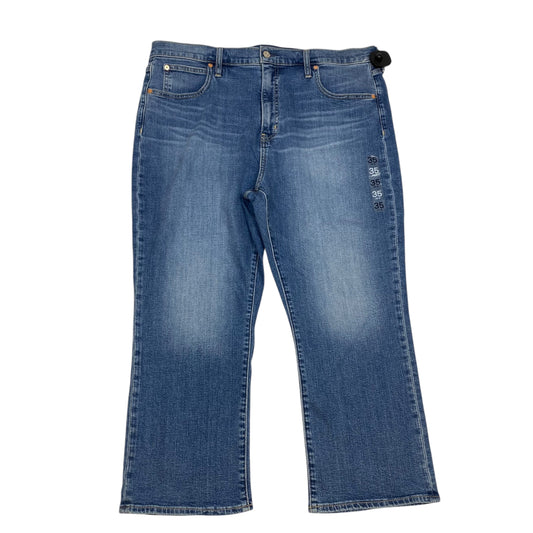 Jeans Straight By Gap In Blue Denim, Size: 20