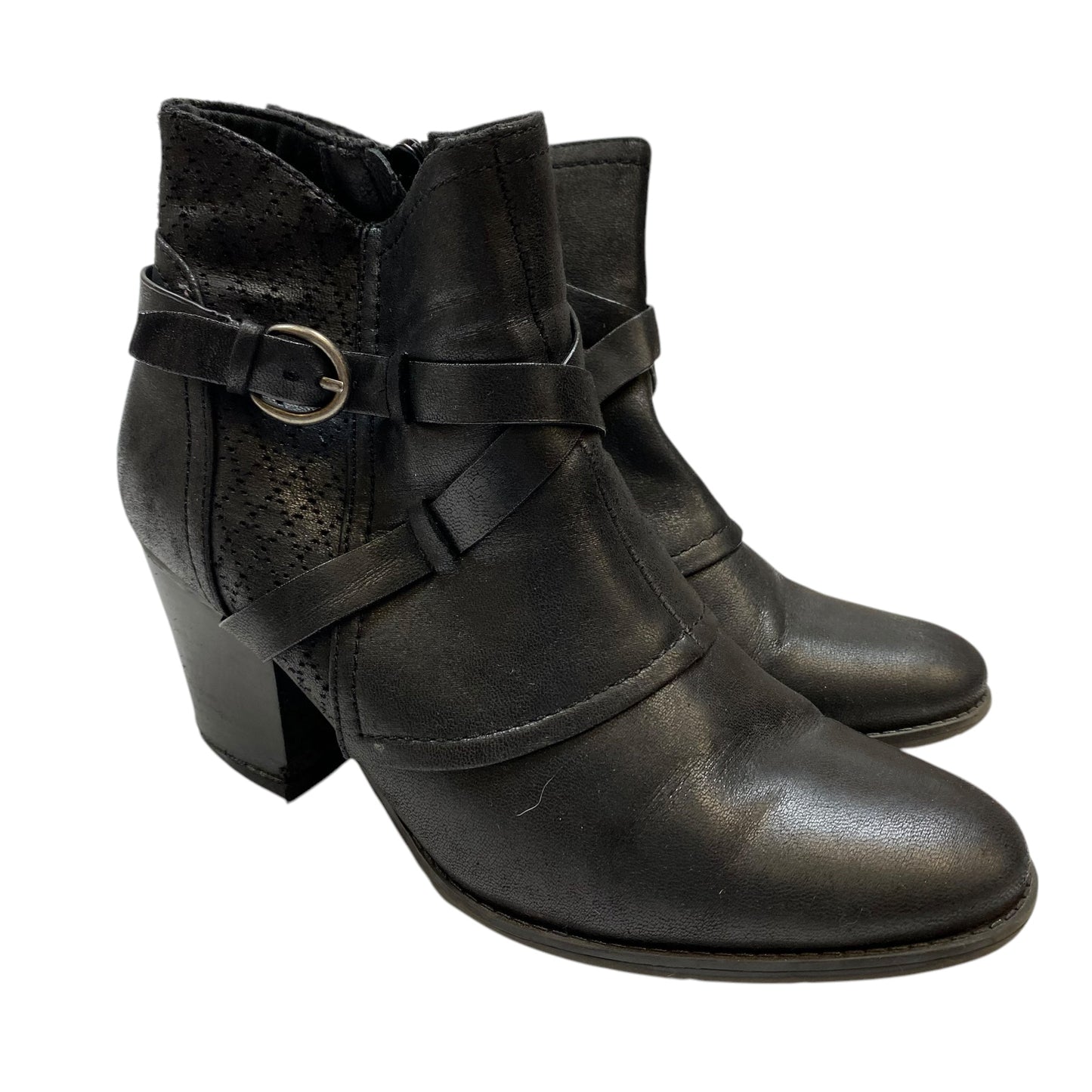 Boots Ankle Heels By Bare Traps In Black, Size: 8.5