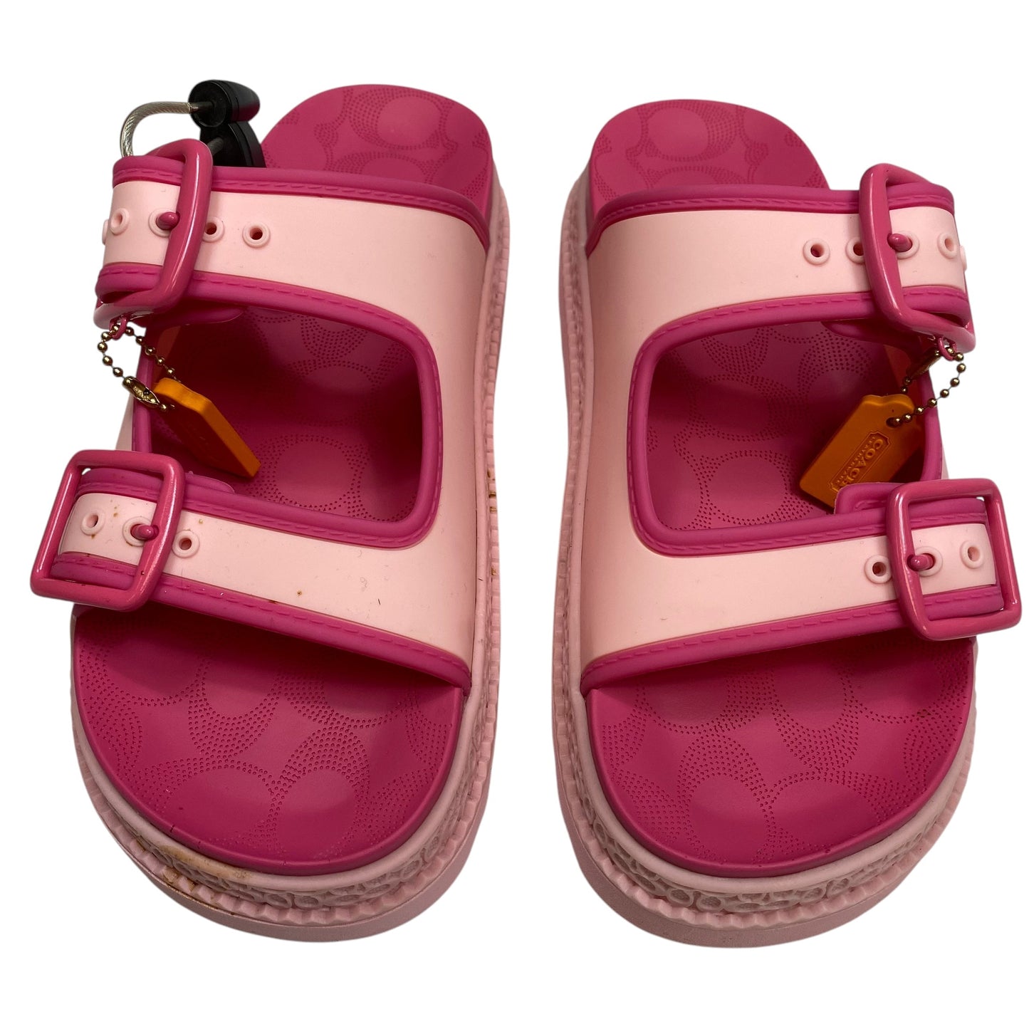 Sandals Designer By Coach In Pink, Size: 7