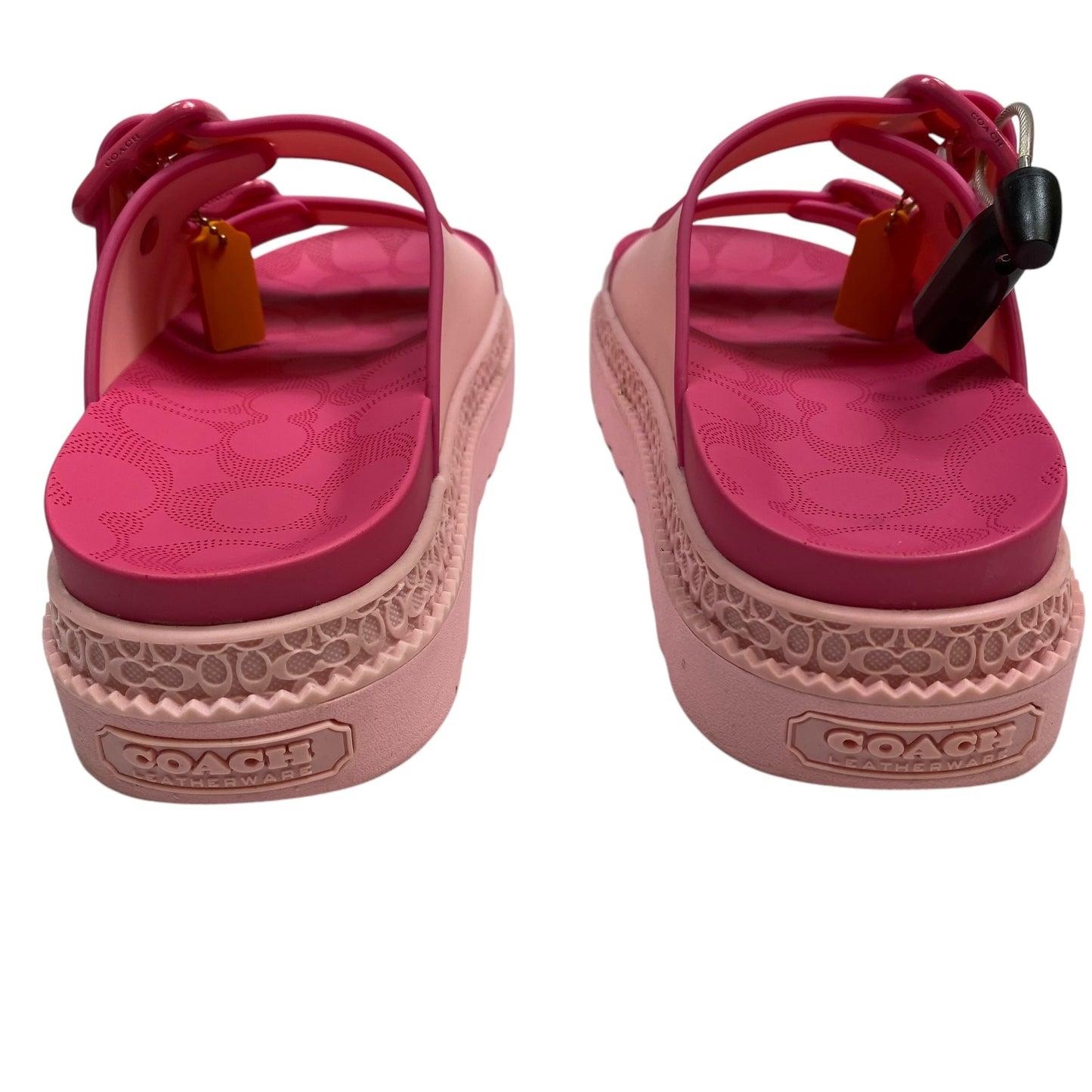 Sandals Designer By Coach In Pink, Size: 7