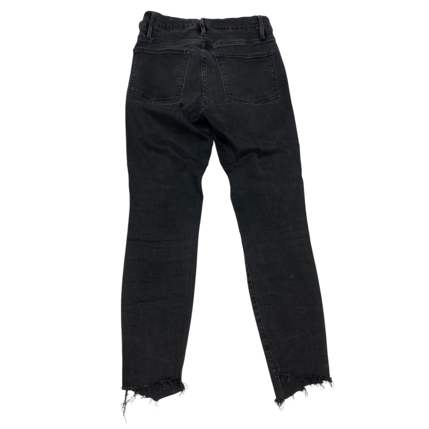 Jeans Skinny By Frame In Black Denim, Size: 4