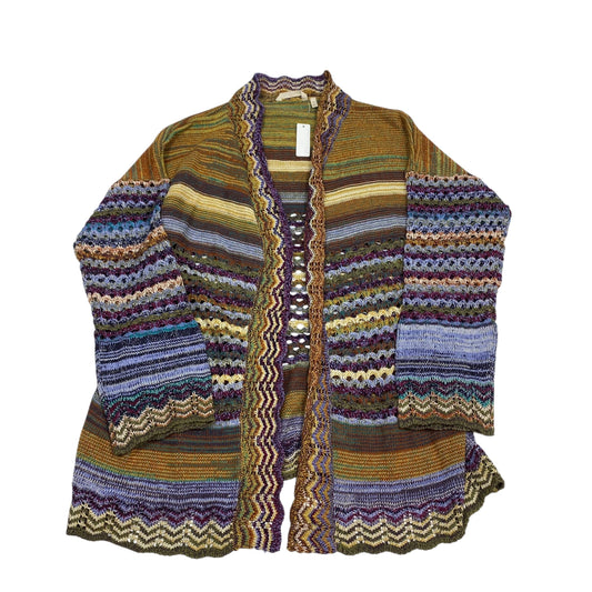 Sweater Cardigan By Soft Surroundings In Multi-colored, Size: 1x