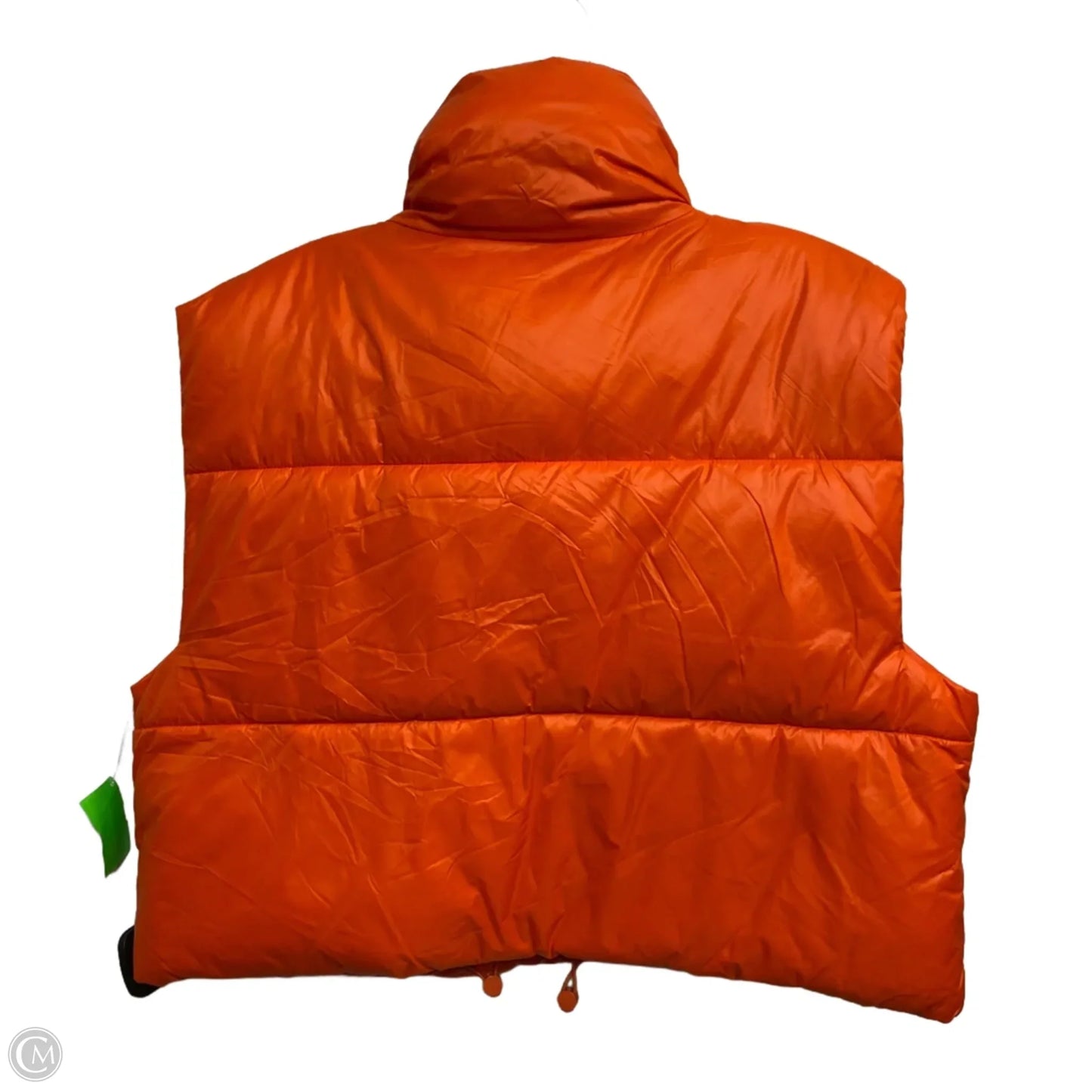 Vest Puffer & Quilted By Clothes Mentor In Orange, Size: L