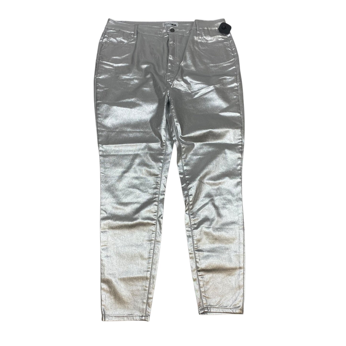 Pants Other By Fashion Nova In Silver, Size: 3x