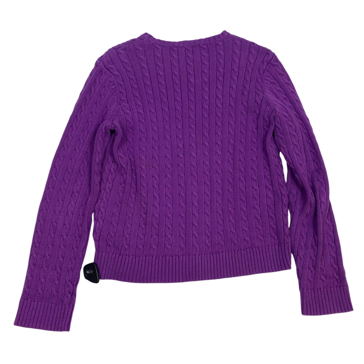 Sweater By Lauren By Ralph Lauren In Purple, Size: M