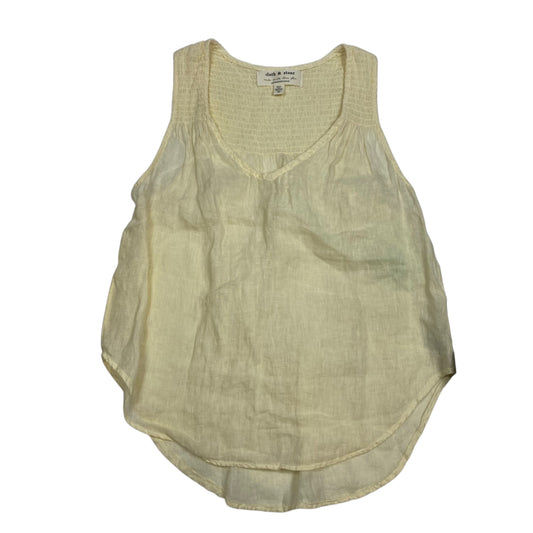 Top Sleeveless By Cloth & Stone In Cream, Size: Xs