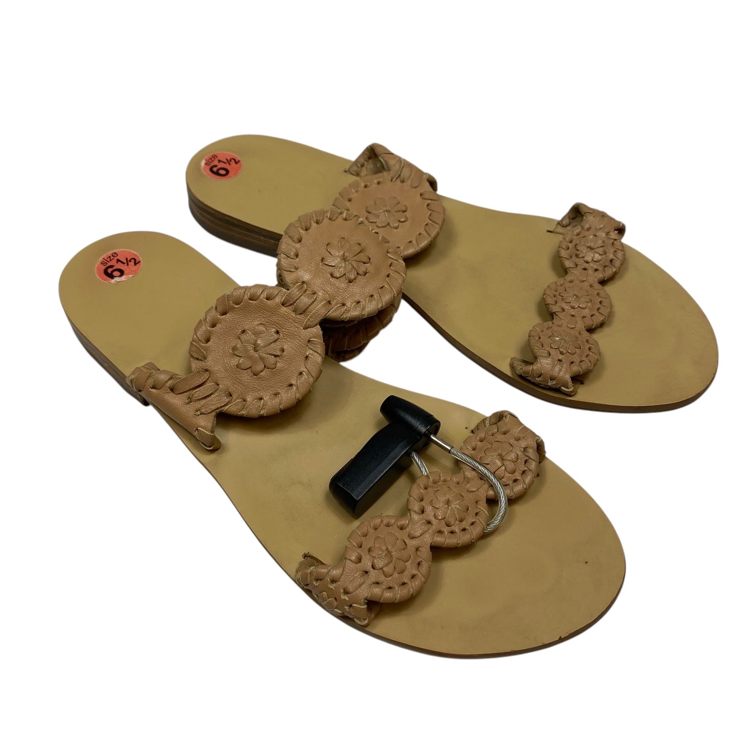 Sandals Designer By Jack Rogers In Brown, Size: 6.5