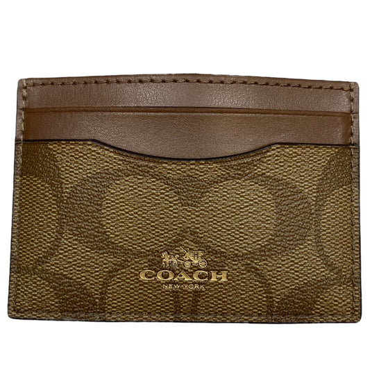 Id/card Holder Designer By Coach, Size: Small