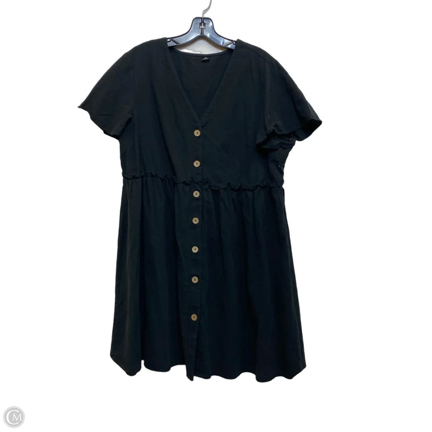 Dress Casual Midi By Cmf In Black, Size: 1x