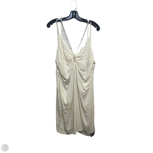 Dress Casual Short By H&m In Cream, Size: Xxl