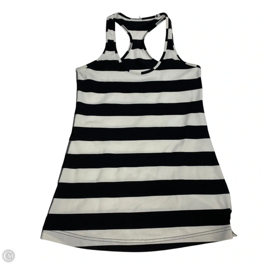 Athletic Tank Top By Lululemon In Black & White, Size: S