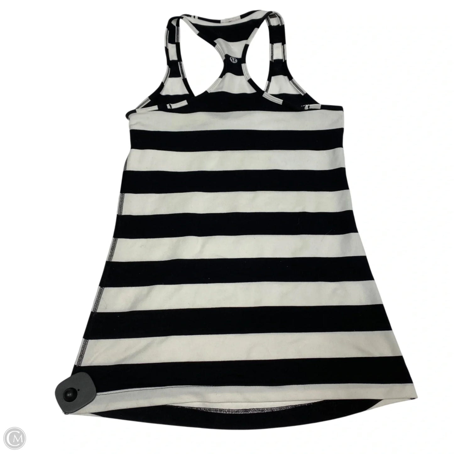 Athletic Tank Top By Lululemon In Black & White, Size: S