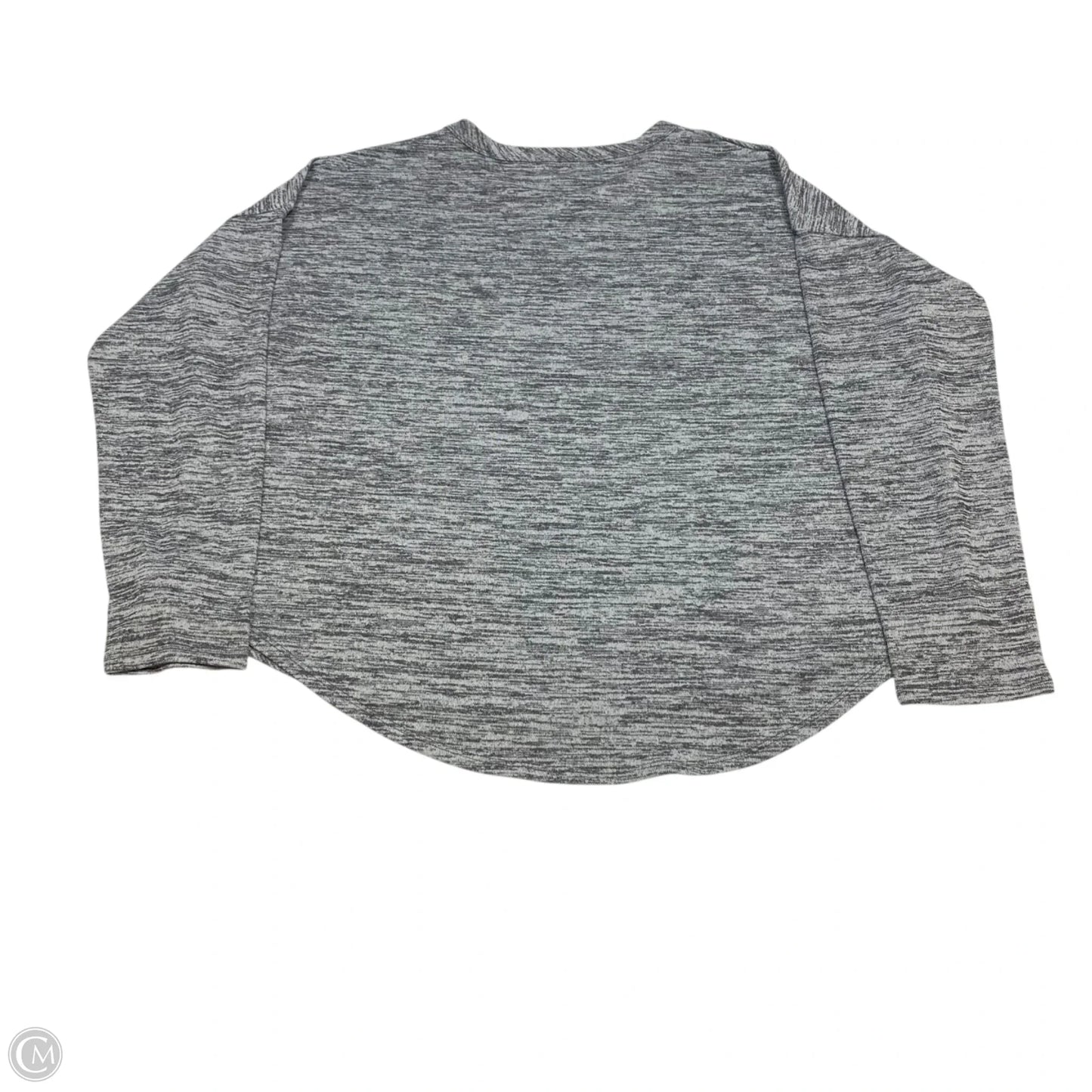 Top Long Sleeve Basic By Time And Tru In Grey, Size: L