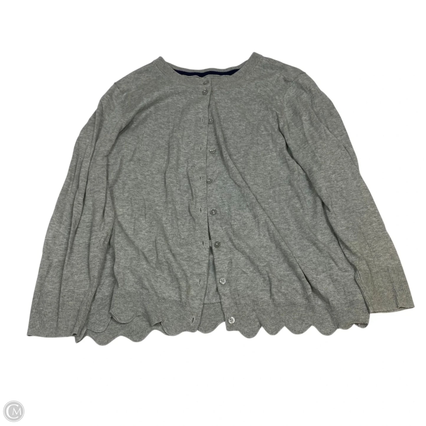 Cardigan By Crown And Ivy In Grey, Size: Xxl