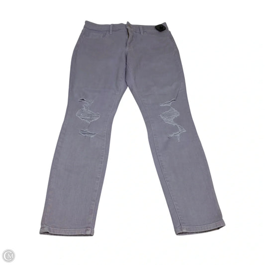 Jeans Skinny By Universal Thread In Purple Denim, Size: 8