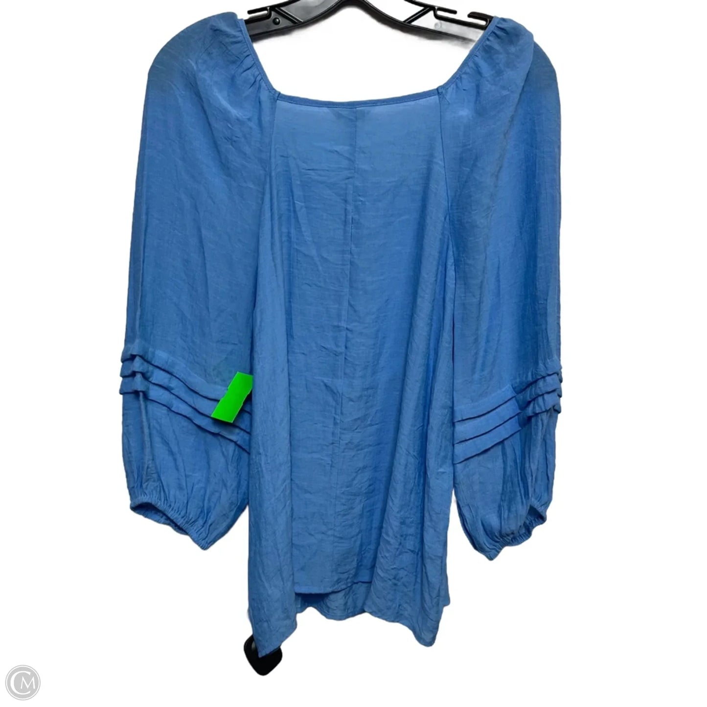 Top Long Sleeve By Cato In Blue, Size: M