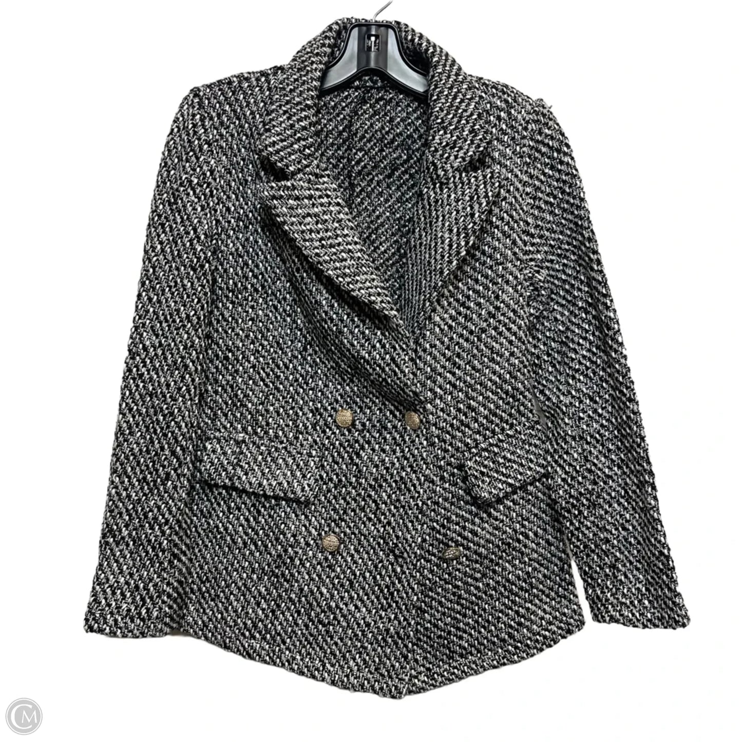 Jacket Other By Shein In Black & White, Size: S