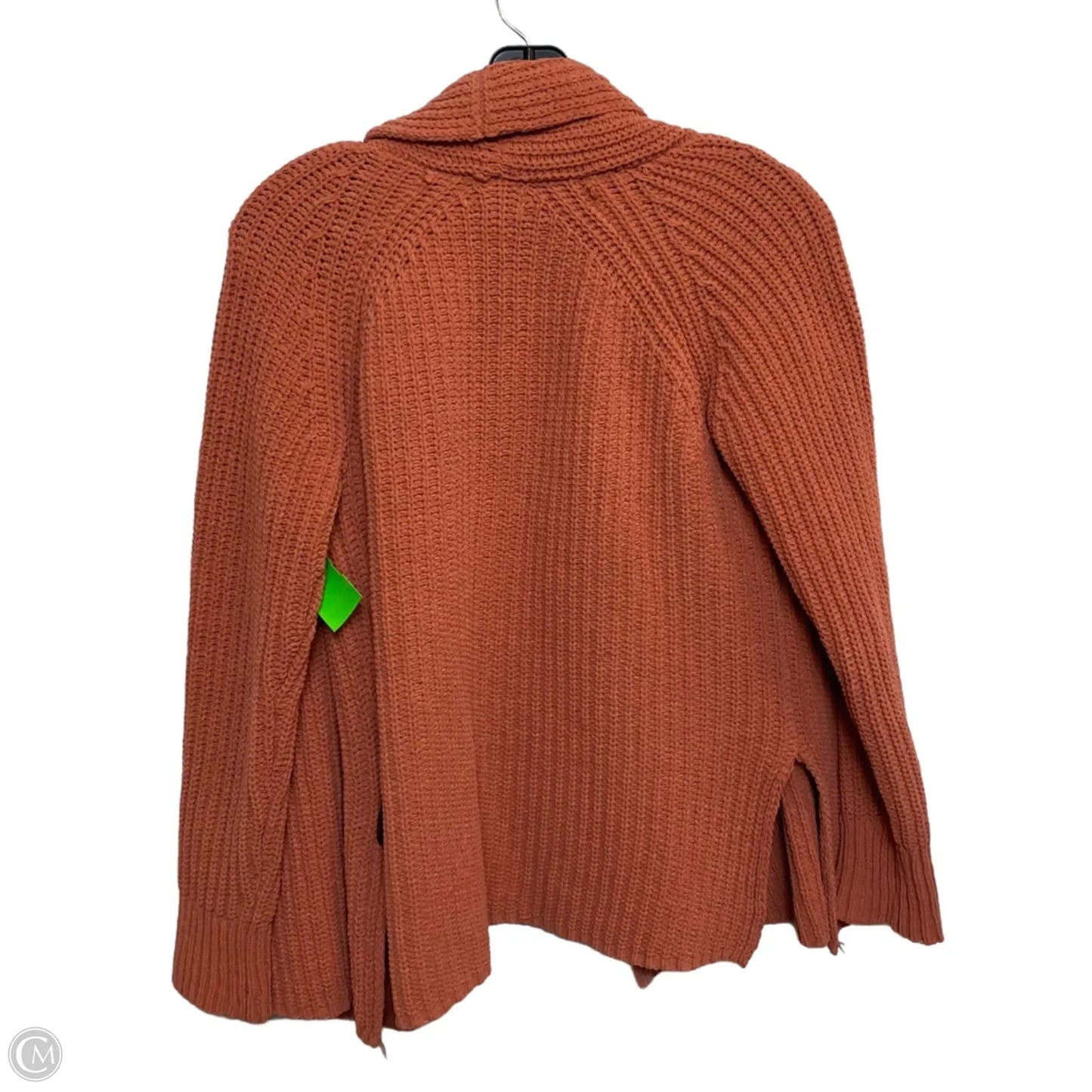 Sweater Cardigan By A New Day In Orange, Size: Xs