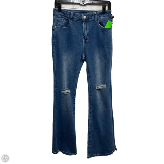 Jeans Flared By Shein In Blue Denim, Size: Lp