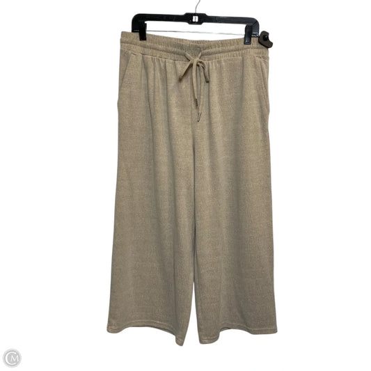 Pants Cropped By Time And Tru In Tan, Size: L