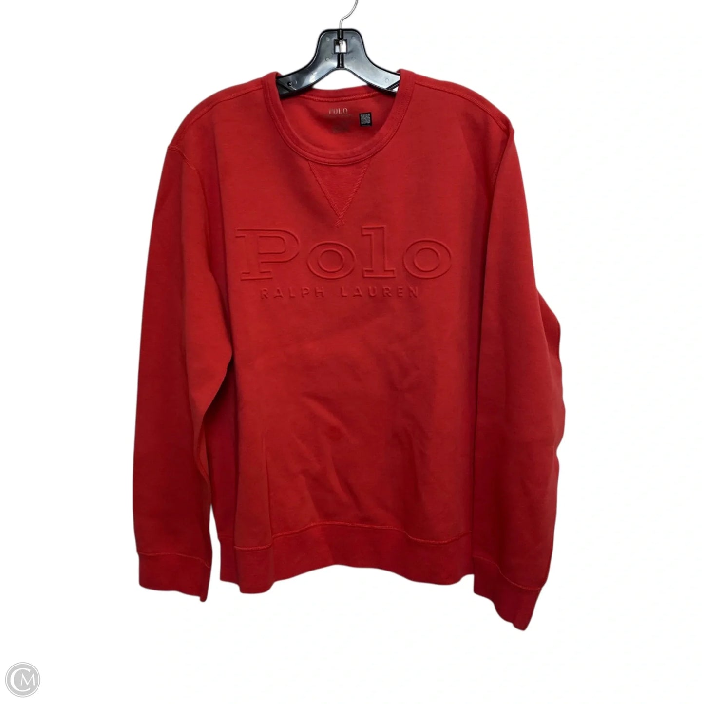 Sweatshirt Crewneck By Polo Ralph Lauren In Red, Size: L