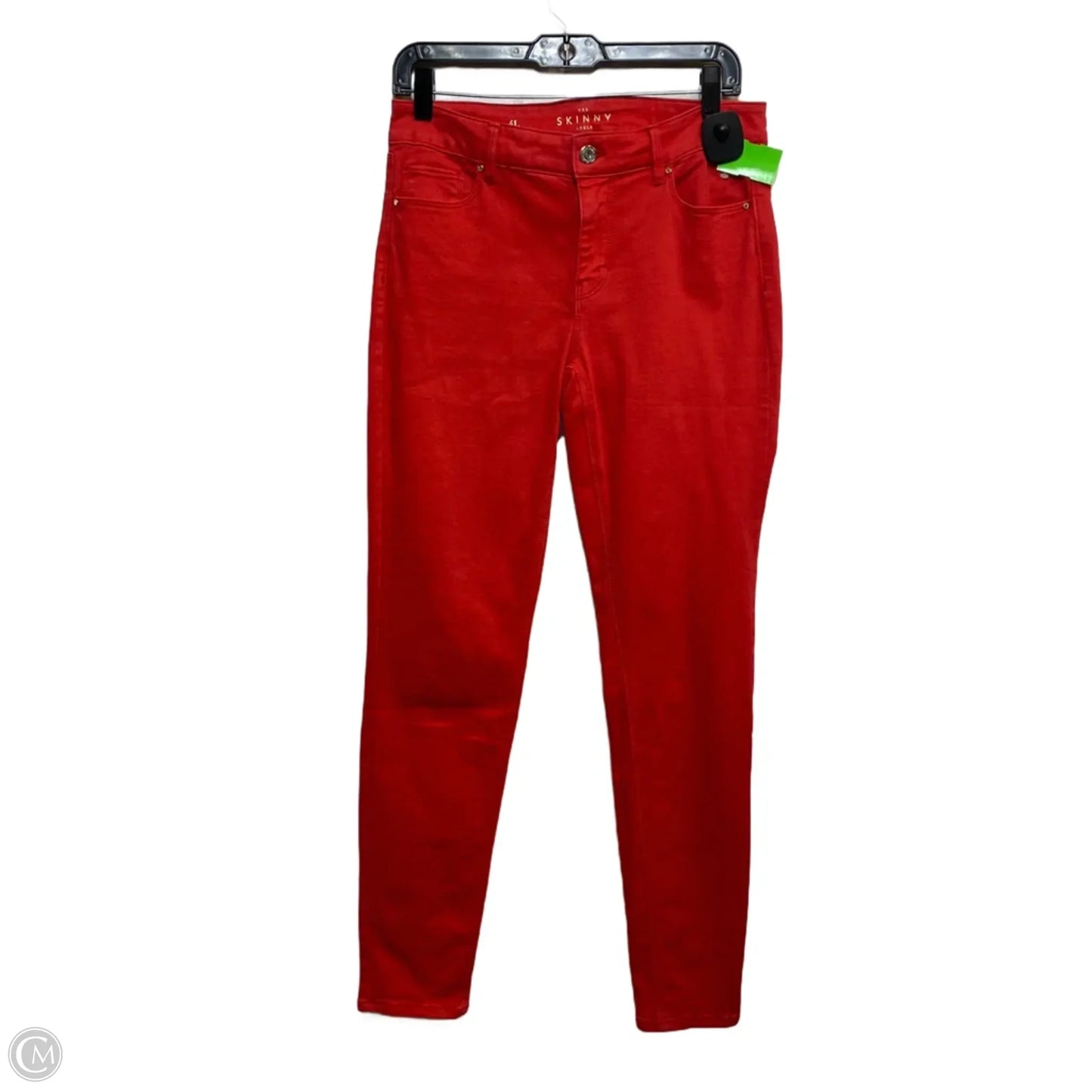 Jeans Skinny By White House Black Market In Red Denim, Size: 4l