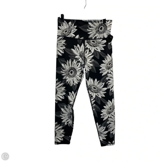 Athletic Leggings By Aerie In Black & Grey, Size: L