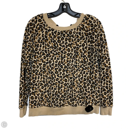 Sweatshirt Crewneck By Crown And Ivy In Animal Print, Size: M