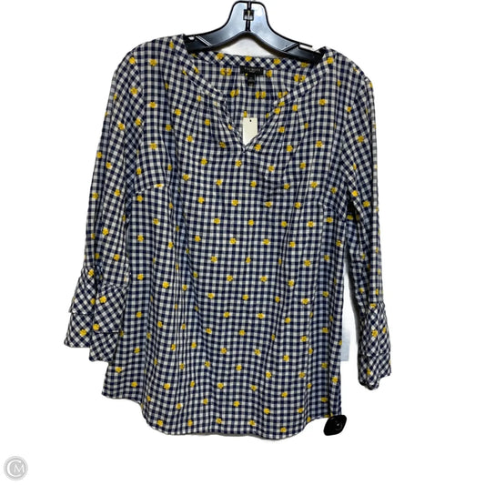 Top Long Sleeve By Talbots In Blue, Size: Lp