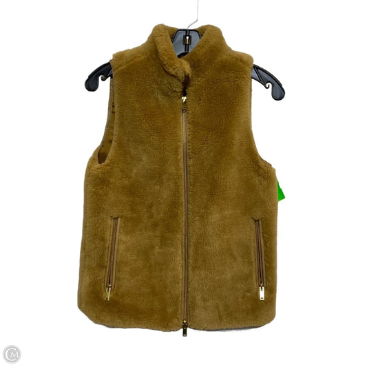 Vest Faux Fur & Sherpa By J. Crew In Brown, Size: Xxs