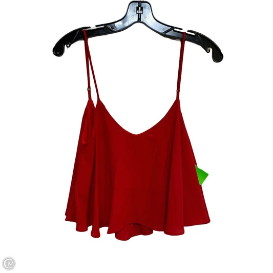 Top Sleeveless Designer By Show Me Your Mumu In Red, Size: S