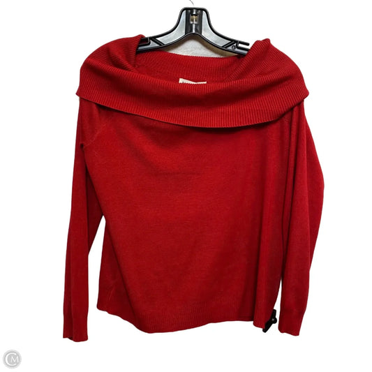 Top Long Sleeve By Olive And Oak In Red, Size: L