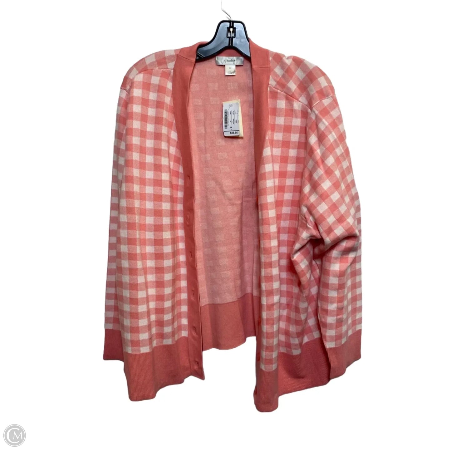 Cardigan By Cj Banks In Pink, Size: 3x