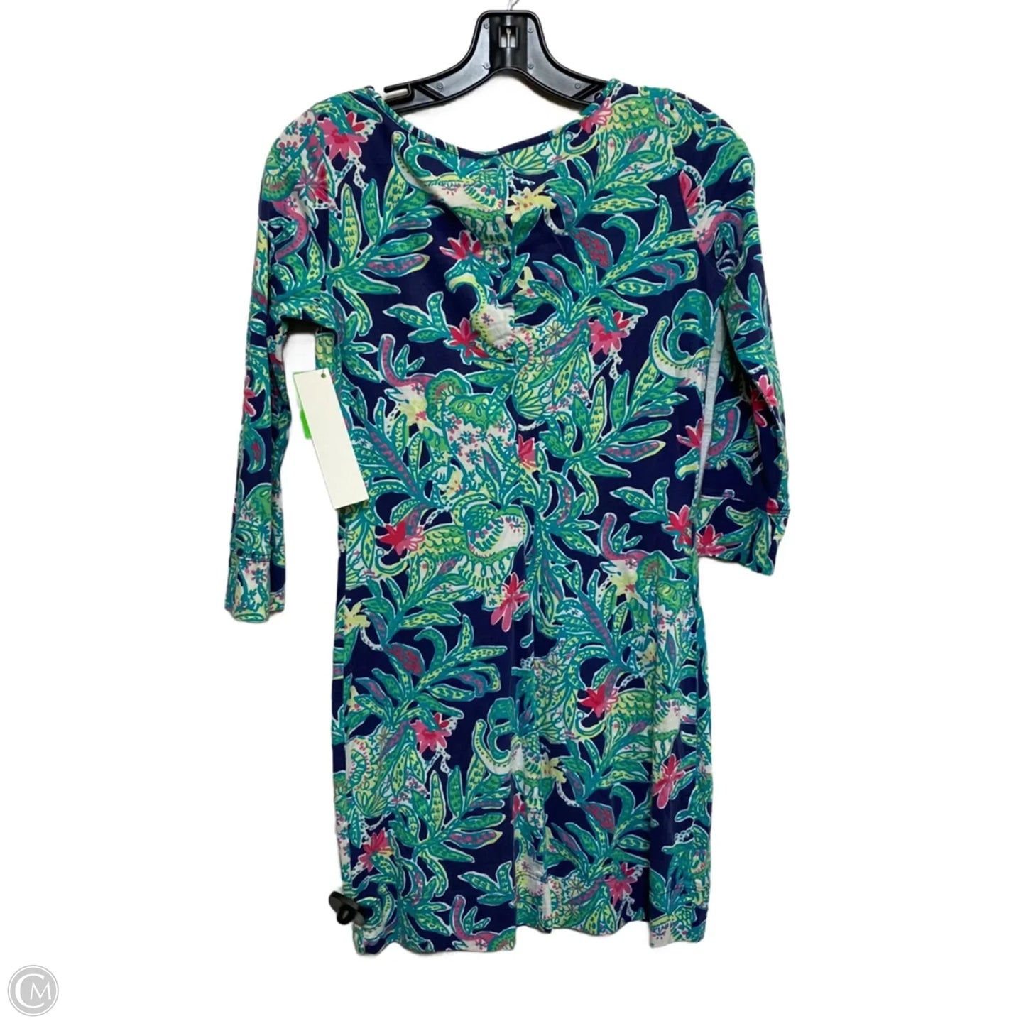 Dress Designer By Lilly Pulitzer In Blue & Green, Size: Xs