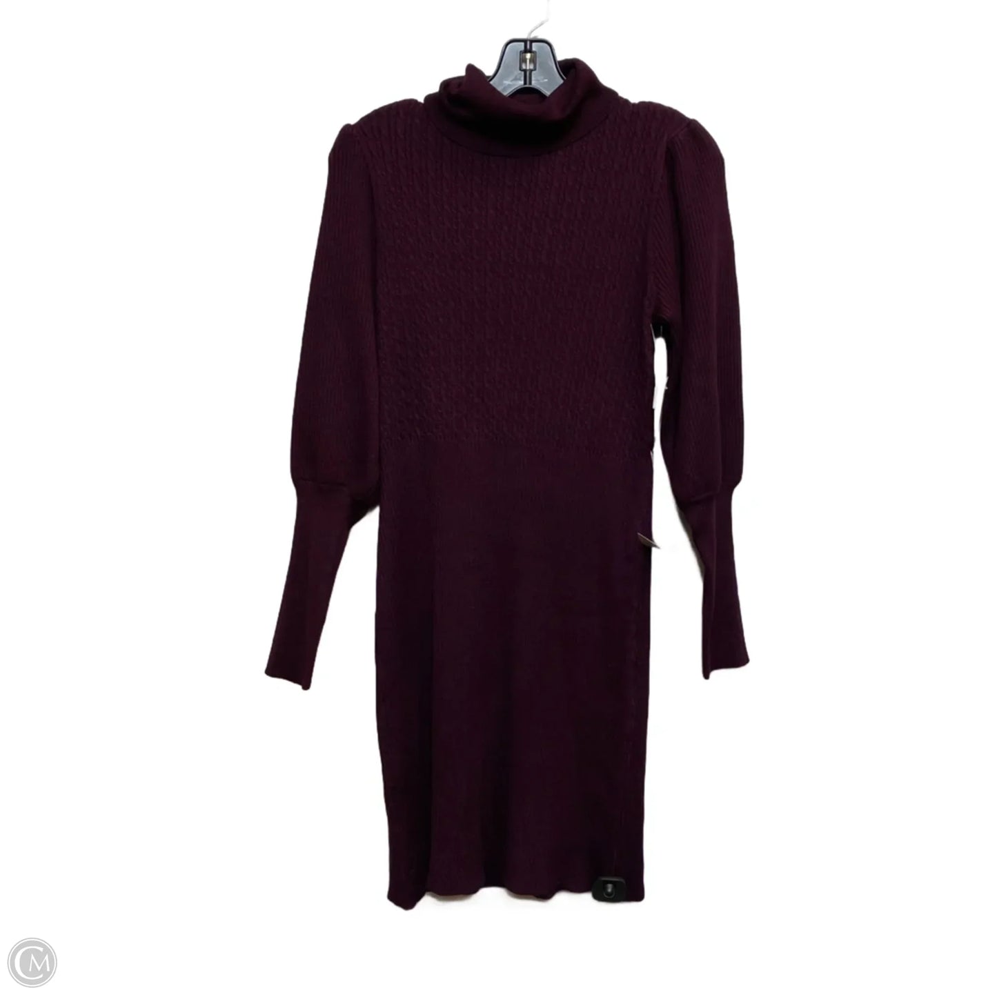Dress Sweater By Taylor In Purple, Size: L