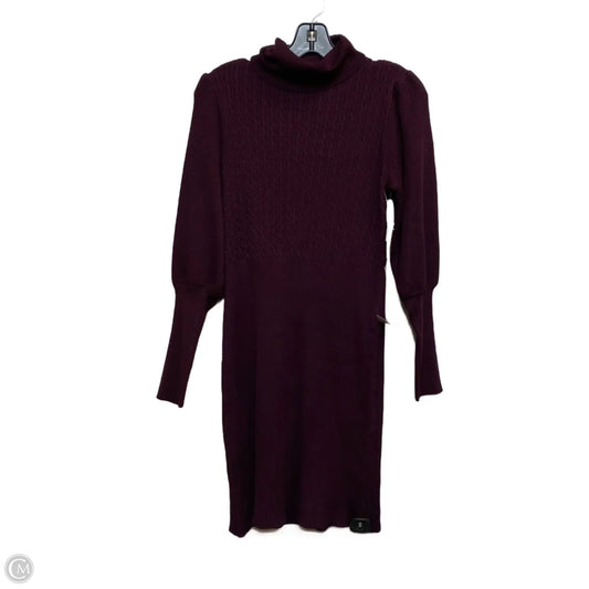 Dress Sweater By Taylor In Purple, Size: L