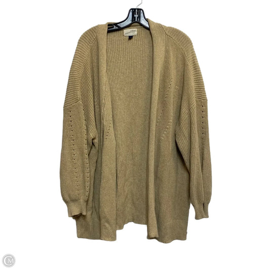 Sweater Cardigan By Universal Thread In Tan, Size: 2x