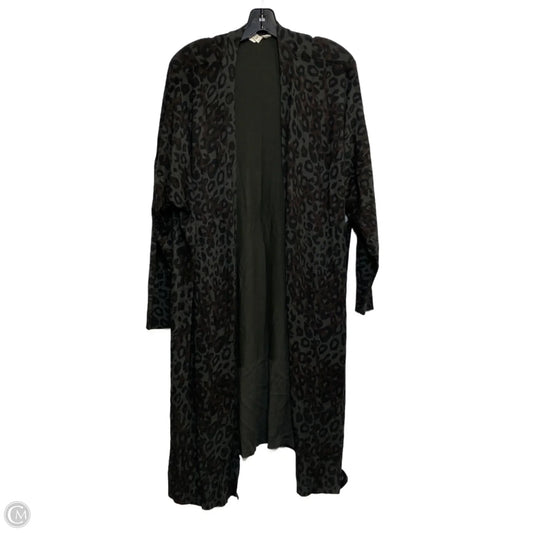 Cardigan By Terra & Sky In Animal Print, Size: 2x