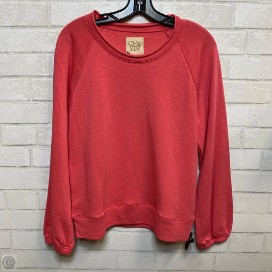 Top Long Sleeve By Chaser In Pink, Size: S