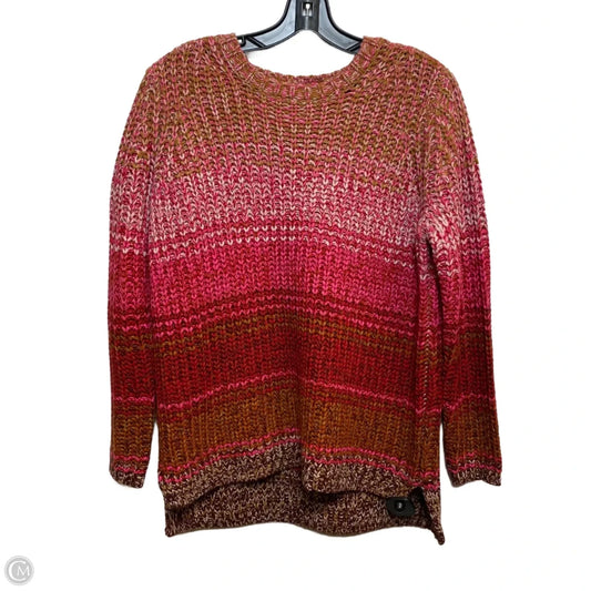 Sweater By 525 In Pink & Red, Size: Xs