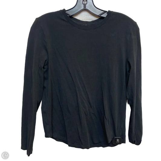 Athletic Top Long Sleeve Crewneck Designer By Lululemon In Black, Size: S