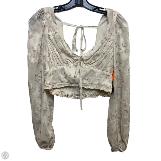 Top Long Sleeve By Altard State In Cream, Size: S