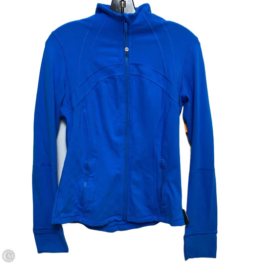 Athletic Jacket Designer By Lululemon In Blue, Size: M