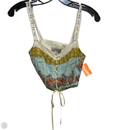 Top Sleeveless By Urban Outfitters In Blue & Yellow, Size: Xs