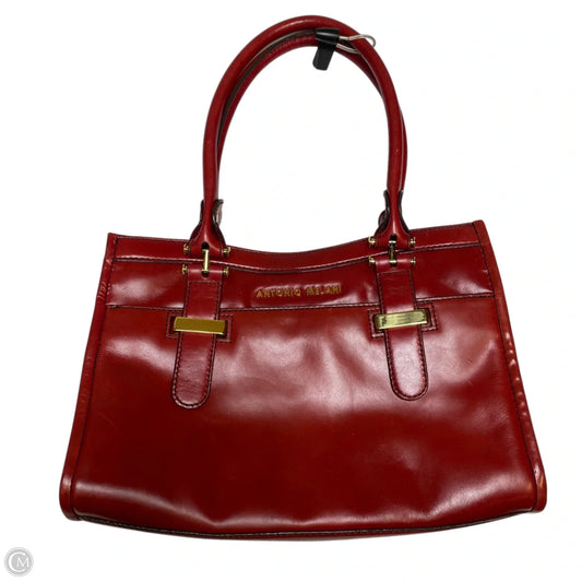 Handbag Leather By Antonio Melani, Size: Medium